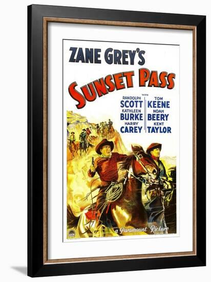 Sunset Pass, 1933-null-Framed Art Print