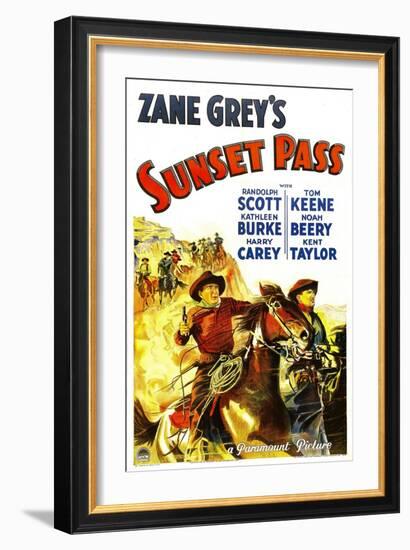 Sunset Pass, 1933-null-Framed Art Print