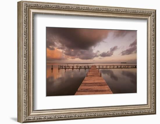 Sunset Pier II-Aaron Matheson-Framed Photographic Print