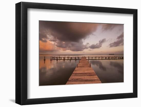 Sunset Pier II-Aaron Matheson-Framed Photographic Print