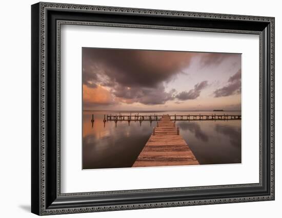 Sunset Pier II-Aaron Matheson-Framed Photographic Print