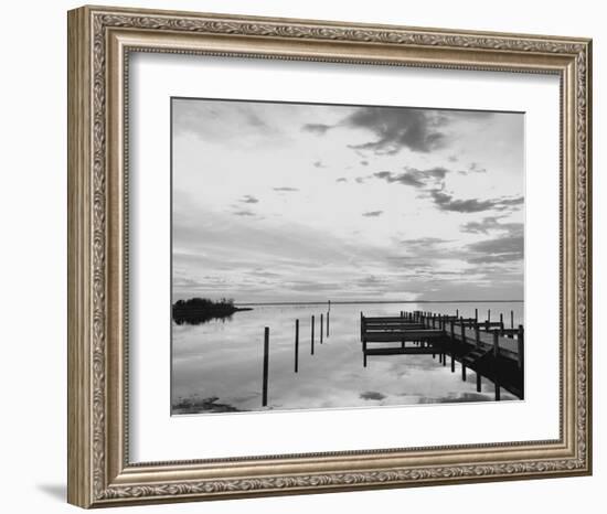 Sunset Pier-Eve Turek-Framed Art Print