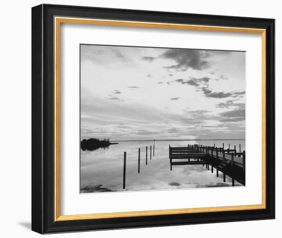 Sunset Pier-Eve Turek-Framed Art Print