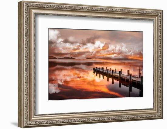 Sunset Pier-Marco Carmassi-Framed Photographic Print