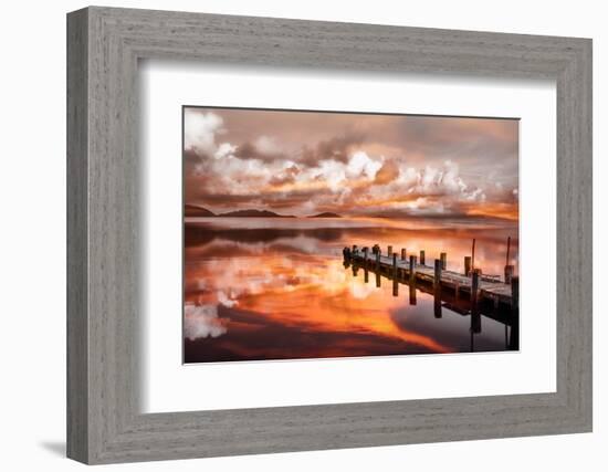 Sunset Pier-Marco Carmassi-Framed Photographic Print