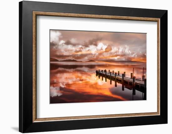 Sunset Pier-Marco Carmassi-Framed Photographic Print