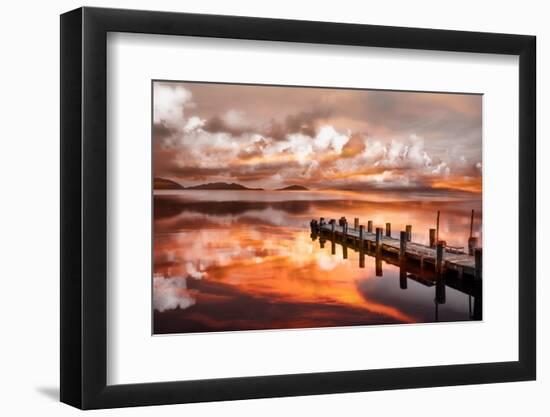 Sunset Pier-Marco Carmassi-Framed Photographic Print
