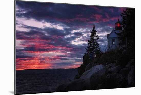Sunset Pillars at Bass Harbor, Acadia National Park-Vincent James-Mounted Photographic Print
