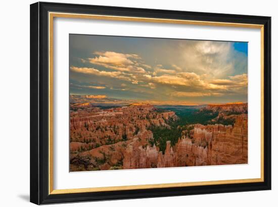 Sunset Point View, Bryce Canyon National Park, Utah, Wasatch Limestone Pinnacles-Tom Till-Framed Photographic Print