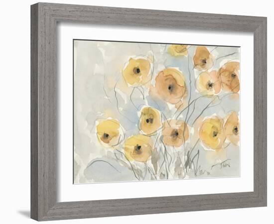 Sunset Poppies I-Samuel Dixon-Framed Art Print