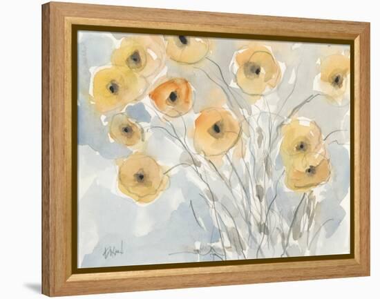 Sunset Poppies II-Samuel Dixon-Framed Stretched Canvas