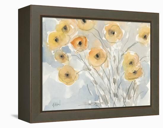 Sunset Poppies II-Samuel Dixon-Framed Stretched Canvas