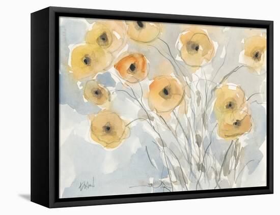 Sunset Poppies II-Samuel Dixon-Framed Stretched Canvas