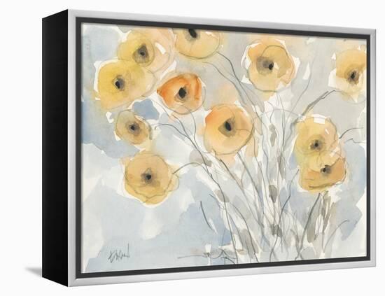 Sunset Poppies II-Samuel Dixon-Framed Stretched Canvas