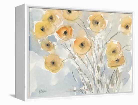 Sunset Poppies II-Samuel Dixon-Framed Stretched Canvas