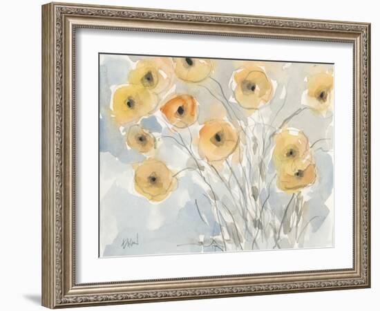 Sunset Poppies II-Samuel Dixon-Framed Art Print