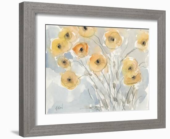 Sunset Poppies II-Samuel Dixon-Framed Art Print