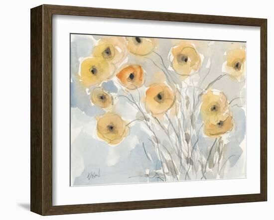 Sunset Poppies II-Samuel Dixon-Framed Art Print