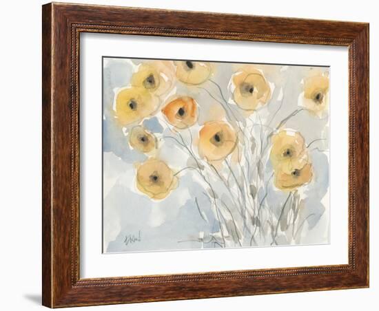 Sunset Poppies II-Samuel Dixon-Framed Art Print