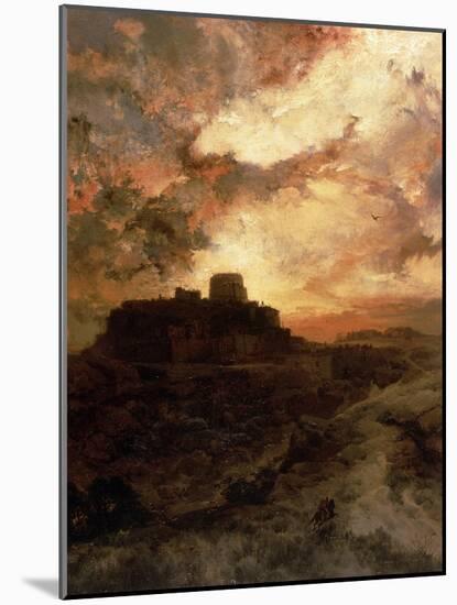 Sunset, Pueblo Del Walpe, Arizona, 1880-Thomas Moran-Mounted Giclee Print