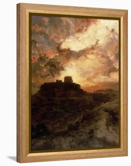 Sunset, Pueblo Del Walpe, Arizona, 1880-Thomas Moran-Framed Premier Image Canvas