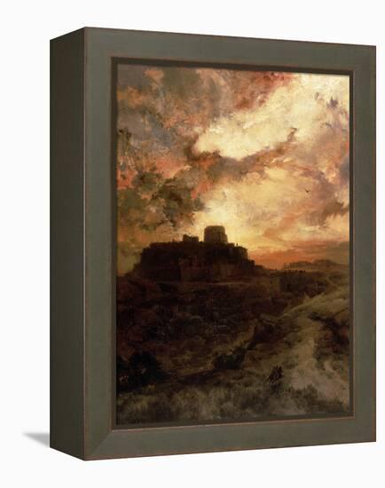 Sunset, Pueblo Del Walpe, Arizona, 1880-Thomas Moran-Framed Premier Image Canvas