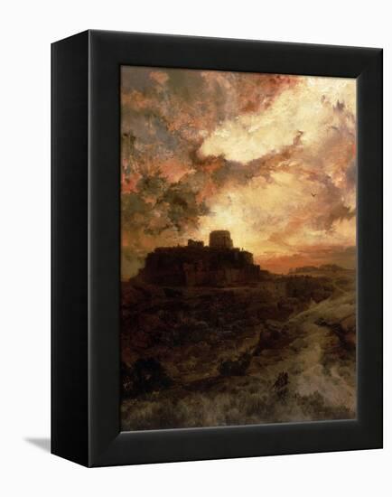 Sunset, Pueblo Del Walpe, Arizona, 1880-Thomas Moran-Framed Premier Image Canvas