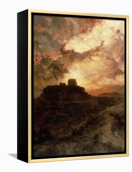 Sunset, Pueblo Del Walpe, Arizona, 1880-Thomas Moran-Framed Premier Image Canvas