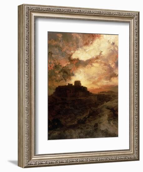 Sunset, Pueblo Del Walpe, Arizona, 1880-Thomas Moran-Framed Giclee Print