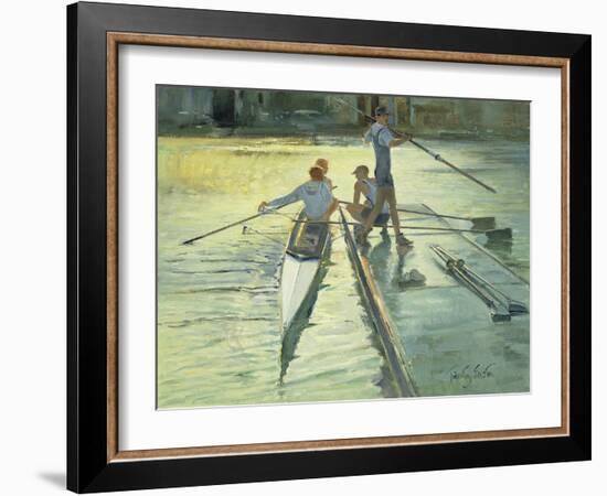 Sunset Raft-Timothy Easton-Framed Giclee Print