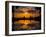 Sunset reflected in the infinity pool at Aureum Palace Hotel, Bagan, Mandalay Region, Myanmar-null-Framed Photographic Print