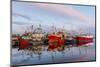 Sunset Reflected on the Commercial Fishing Fleet at Killybegs-Michael Nolan-Mounted Photographic Print