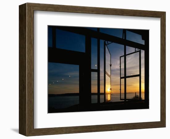 Sunset Reflected on Windows-Paul Souders-Framed Photographic Print