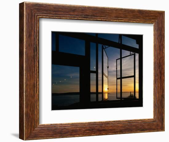 Sunset Reflected on Windows-Paul Souders-Framed Photographic Print