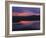 Sunset Reflecting in Upper Klamath Lake with Mt. Shasta, Upper Klamath National Wildlife Refuge-Steve Terrill-Framed Photographic Print