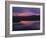 Sunset Reflecting in Upper Klamath Lake with Mt. Shasta, Upper Klamath National Wildlife Refuge-Steve Terrill-Framed Photographic Print