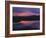 Sunset Reflecting in Upper Klamath Lake with Mt. Shasta, Upper Klamath National Wildlife Refuge-Steve Terrill-Framed Photographic Print