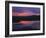 Sunset Reflecting in Upper Klamath Lake with Mt. Shasta, Upper Klamath National Wildlife Refuge-Steve Terrill-Framed Photographic Print