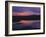 Sunset Reflecting in Upper Klamath Lake with Mt. Shasta, Upper Klamath National Wildlife Refuge-Steve Terrill-Framed Photographic Print