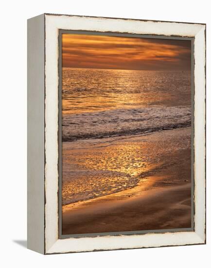 Sunset Reflection, Cape May, New Jersey, USA-Jay O'brien-Framed Premier Image Canvas