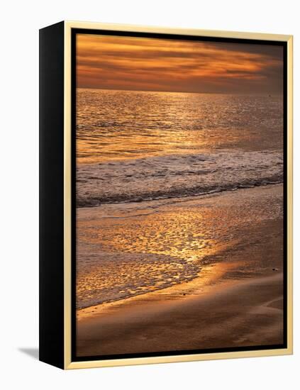 Sunset Reflection, Cape May, New Jersey, USA-Jay O'brien-Framed Premier Image Canvas