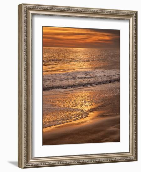 Sunset Reflection, Cape May, New Jersey, USA-Jay O'brien-Framed Photographic Print