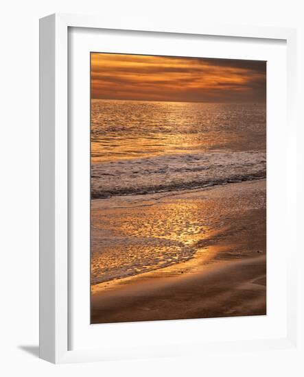 Sunset Reflection, Cape May, New Jersey, USA-Jay O'brien-Framed Photographic Print