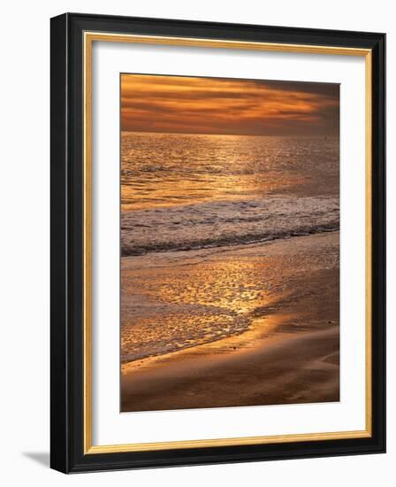 Sunset Reflection, Cape May, New Jersey, USA-Jay O'brien-Framed Photographic Print