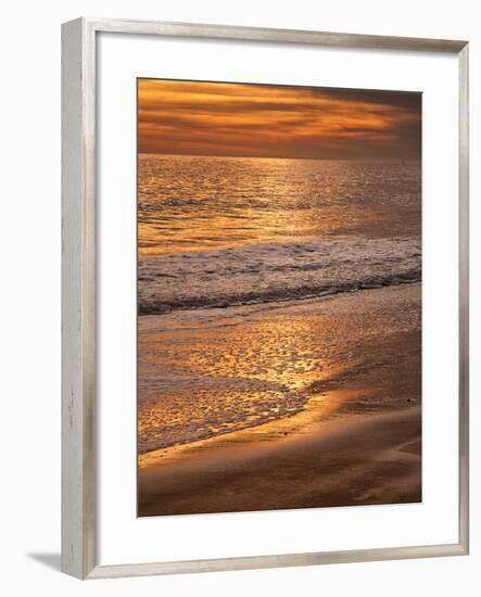 Sunset Reflection, Cape May, New Jersey, USA-Jay O'brien-Framed Photographic Print