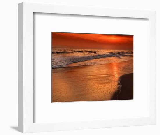 Sunset Reflection, Cape May, New Jersey, USA-Jay O'brien-Framed Photographic Print