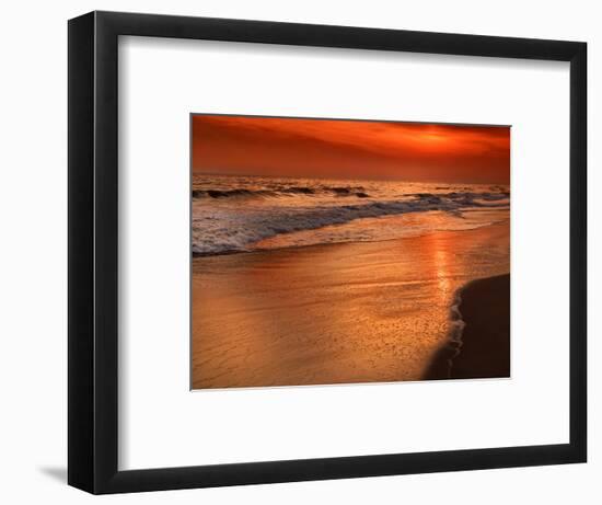 Sunset Reflection, Cape May, New Jersey, USA-Jay O'brien-Framed Photographic Print