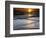 Sunset Reflection on Beach, Cape May, New Jersey, USA-Jay O'brien-Framed Photographic Print