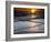 Sunset Reflection on Beach, Cape May, New Jersey, USA-Jay O'brien-Framed Photographic Print