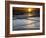 Sunset Reflection on Beach, Cape May, New Jersey, USA-Jay O'brien-Framed Photographic Print